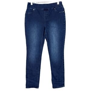 Chicos Jeans Womens 1 8 Blue‎ Perfect Stretch Pull On Comfort Waist Stretch Dark